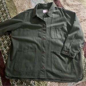 Basically brand new - green utility jacket from Old Navy